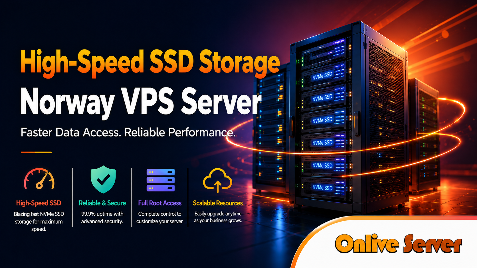 High-Speed SSD Storage with Norway VPS Server – OnliveServer